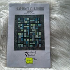 County Lines Quilt Pattern by Mountainpeek Creations
